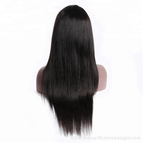 Cheap Price  HD Transparent Frontal Lace human hair Wigs for black woman 360 Lace Front Brazilian Natural Hair Wig